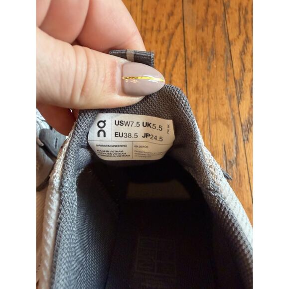 On Running Cloudaway Shoes Womens Size 7.5 Gray Tan Slip On Hiking 49.98406 - Picture 8 of 12